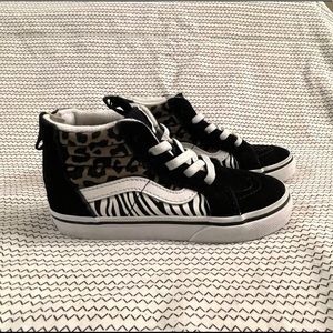 Toddler Vans SK8-Hi Zip Animal Print